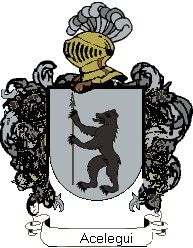 Escudo del apellido Acelegui