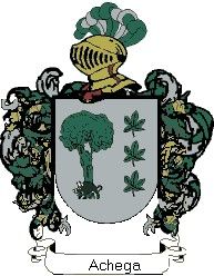 Escudo del apellido Achega