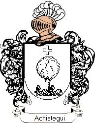 Escudo del apellido Achistegui