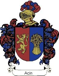 Escudo del apellido Acin