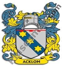 Escudo del apellido Acklom