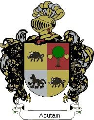 Escudo del apellido Acutain