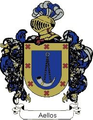 Escudo del apellido Aellos