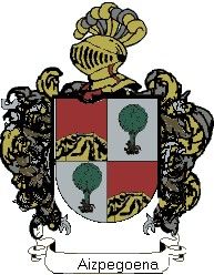 Escudo del apellido Aizpegoena