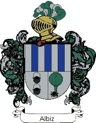 Escudo del apellido Albiz