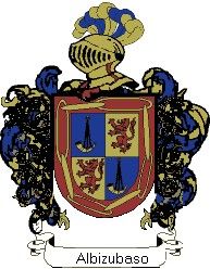 Escudo del apellido Albizubaso