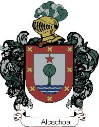 Escudo del apellido Alcachoa