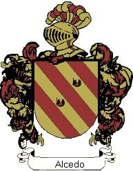 Escudo del apellido Alcedo