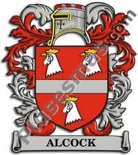 Escudo del apellido Alcock