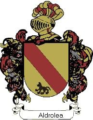 Escudo del apellido Aldrolea