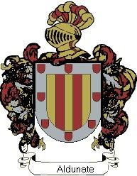 Escudo del apellido Aldunate