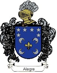 Escudo del apellido Alegre