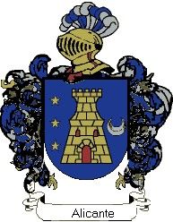 Escudo del apellido Alicante