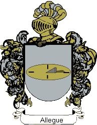 Escudo del apellido Allegue