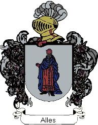 Escudo del apellido Alles