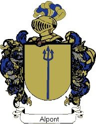 Escudo del apellido Alpont