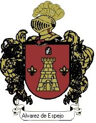 Escudo del apellido Alvarez de espejo