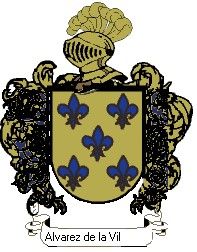 Escudo del apellido Alvarez de la villeta