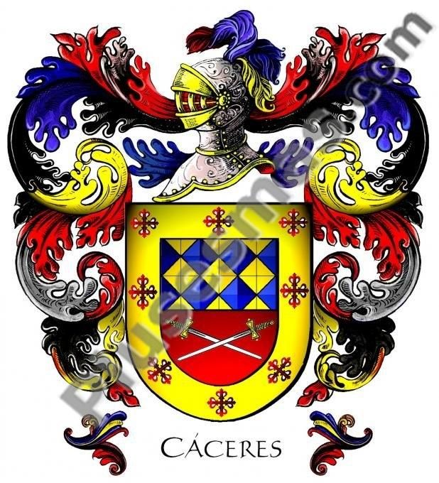 Escudo del apellido Cáceres
