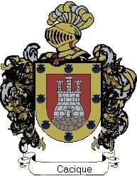 Escudo del apellido Cacique