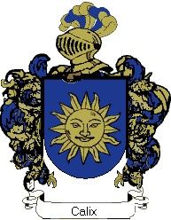 Escudo del apellido Calix