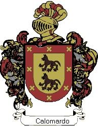 Escudo del apellido Calomardo