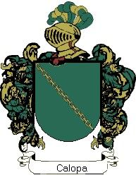 Escudo del apellido Calopa