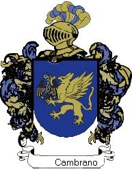 Escudo del apellido Cambrano