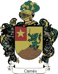 Escudo del apellido Camés