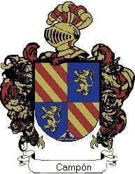 Escudo del apellido Campón