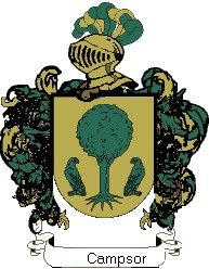 Escudo del apellido Campsor