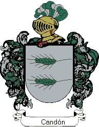 Escudo del apellido Candón