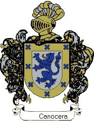 Escudo del apellido Canocera