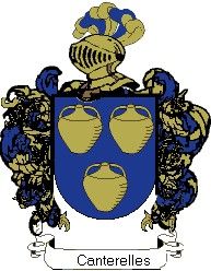 Escudo del apellido Canterelles