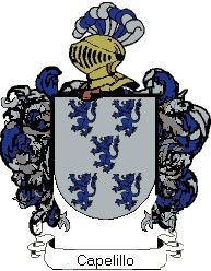 Escudo del apellido Capelillo