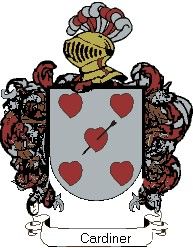 Escudo del apellido Cardiner