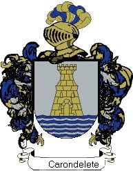 Escudo del apellido Carondelete