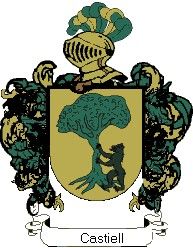 Escudo del apellido Castiell