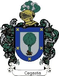 Escudo del apellido Cegastia