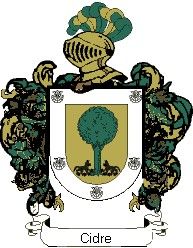 Escudo del apellido Cidre