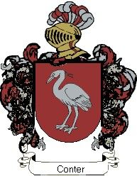 Escudo del apellido Conter