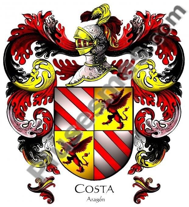 Escudo del apellido Costa