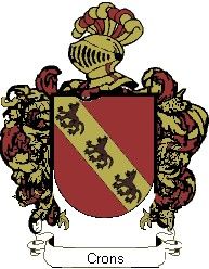 Escudo del apellido Crons