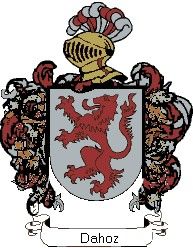 Escudo del apellido Dahoz