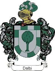 Escudo del apellido Dalbi