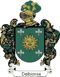 Escudo del apellido Dalbionse