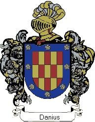 Escudo del apellido Danius