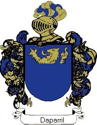 Escudo del apellido Daparril