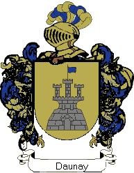 Escudo del apellido Daunay