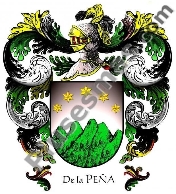 Escudo del apellido De la Peña